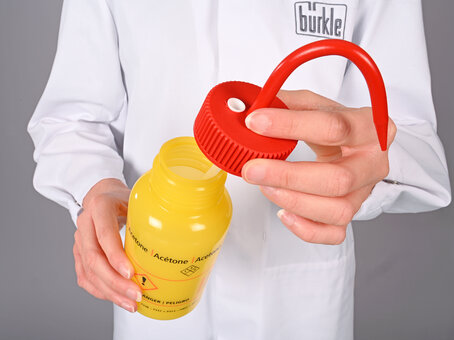 Sicherheits-Spritzflasche mit Entlüftungsventil