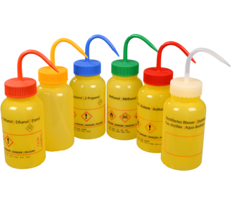 Baskılı geniş boyunlu yıkama şişesi