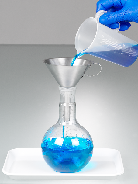 Jarras graduadas con asa, escala transparente