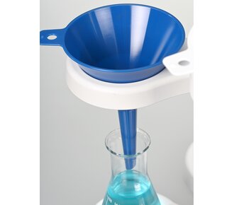 青い使い捨て液体ロート