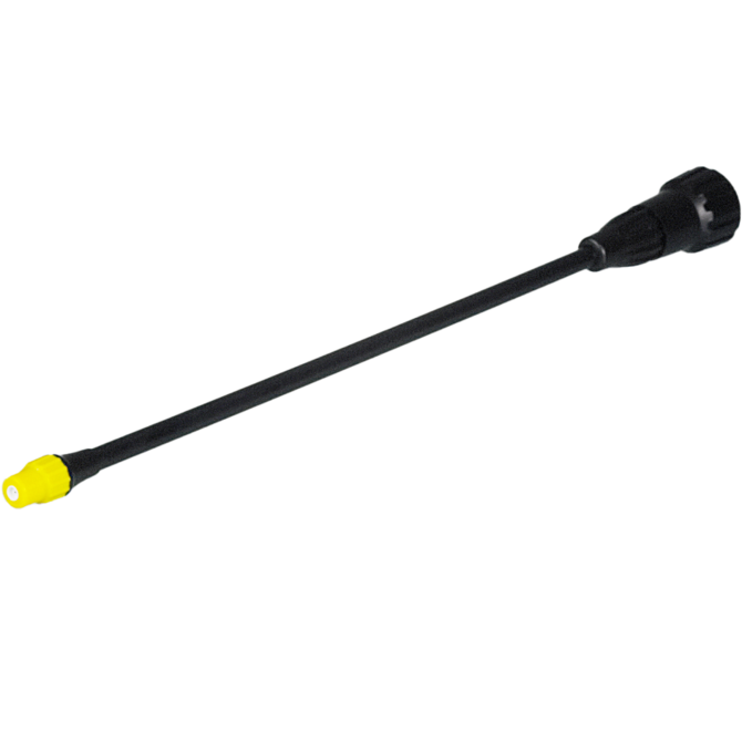 Spraying lance extension for pressure sprayer