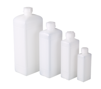 Vidalı kapaklı kare şişe