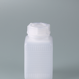 Square bottle, square base, wide neck