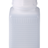 Square bottle, square base, wide neck