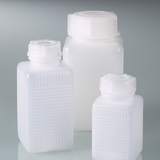 Square bottle, square base, wide neck