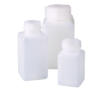 Τετράγωνη φιάλη, τετράγωνη βάση, φαρδύς λαιμός