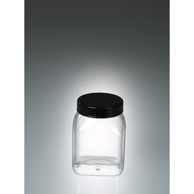 Weithalsdose, vierkant, PETG