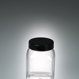 Weithalsdose, vierkant, PETG