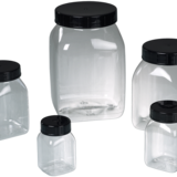 Weithalsdose, vierkant, PETG